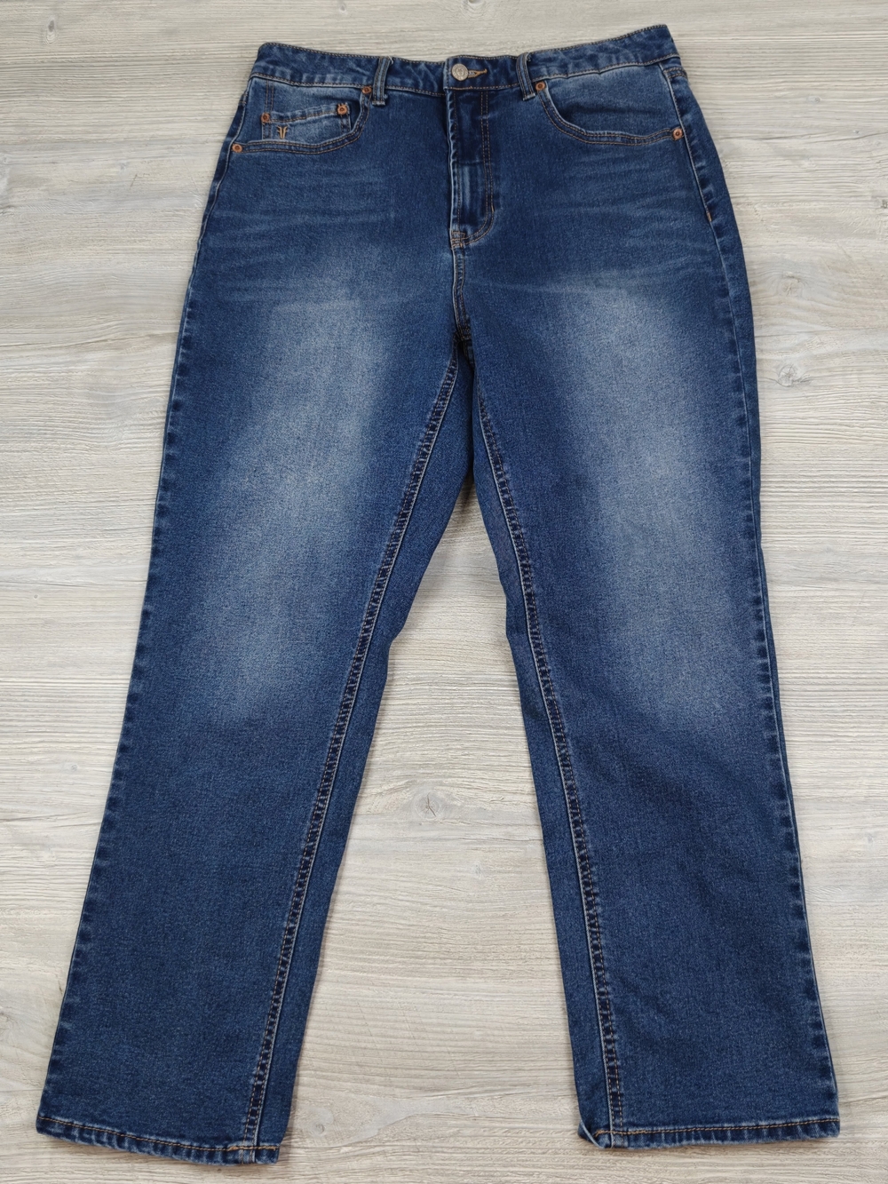 Frye Womens Size 10/ 30 Stretch Denim Jeans Medium Wash Straight Leg High Rise
